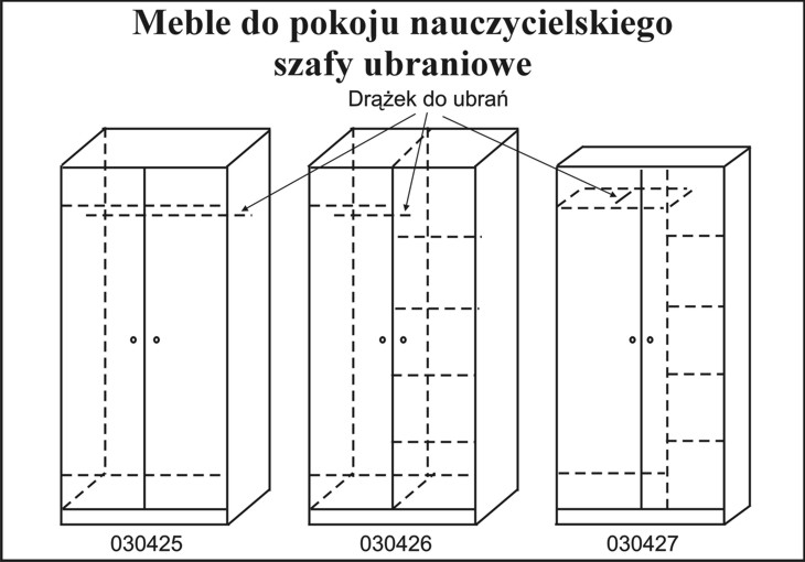 propozycja szaf do pokoju nauczycielskiego  - szafy ubraniowe