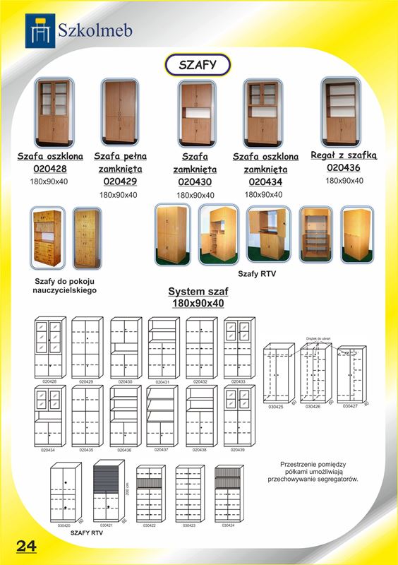 System szaf 180x90x40